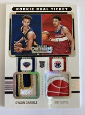 2022-2023 Contenders Rookie Dual Ticket Patch Dyson Daniels Johnny Davis /10