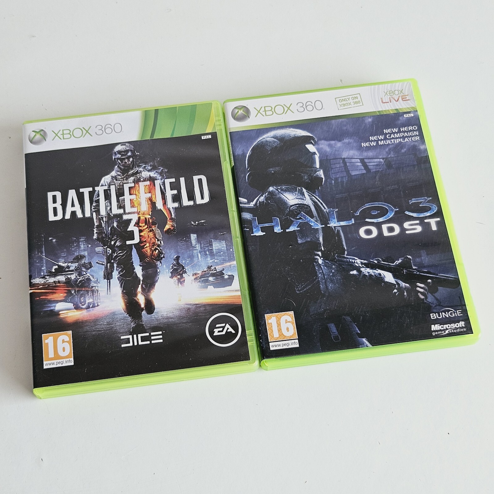 Halo 3 ODST & Battlefield 3 Microsoft Xbox 360 Games Bundle Lot