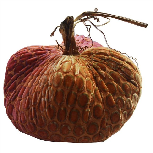 Velvet Pumpkin - Pink & Gold Dot - 8" | eBay