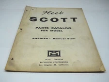 McCulloch Boat Motor Fleet Scott Parts Catalog Manual #75207 1962