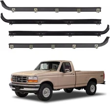 Door Window Seal Belt Weatherstrip Kit For 1987- 1997 Ford F150 F250 F350 （4PCS）