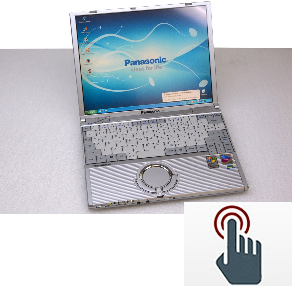Shockproof Panasonic Notebook CF T2 Touchscreen For Win 95 Shockproof Panasonic Notebook CF T2 Touchscreen For Win 95