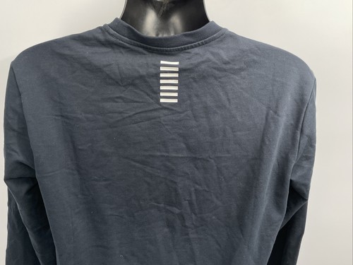 EA7 Emporio Armani Men's Cotton Fundamental Sporty Navy Blue Sweatshirt Size L - Picture 10 of 12