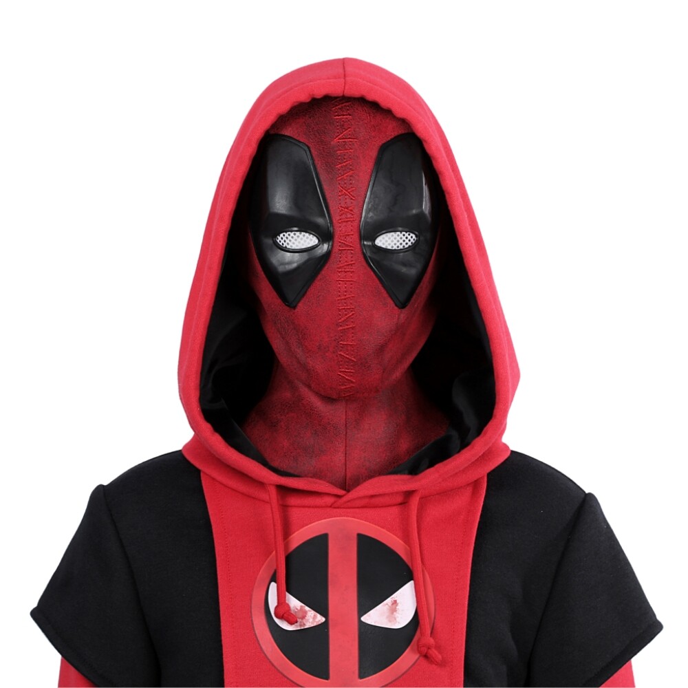 Xcoser Kids Deadpool 3 Kidpool Cosplay Costume Mask Bag Belt Xcoser Kids Deadpool 3 Kidpool Cosplay Costume Mask Bag Belt