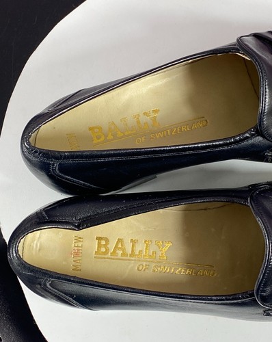 BALLY OF SWITZERLAND Mathew Loafers Dress Shoes 5.5 M Black READ - Picture 16 of 24