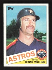 1985 Topps Baseball Denny Walling #382 Houston Astros
