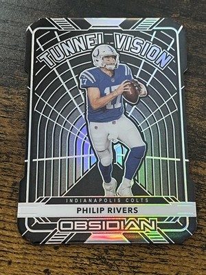 2020 Panini Obsidian #TV17 Philip Rivers Tunnel Vision #/35