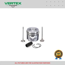 PISTON WITH RINGS + EXHAUST & INLET VALVE FOR 3.0 DIESEL ENGINE N57D30 FITS BMW