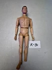 #1960s ORIGINAL HASBRO 12" PAINTED HAIR GI JOE ACTION FIGURE BRUNETTE LOT#K-31