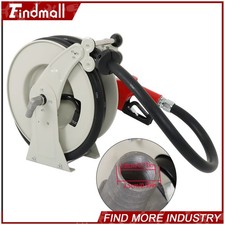 Findmall 33' 1" Fuel Hose Reel Retractable Diesel Hose Reel W/ Auto Refuelin Gun