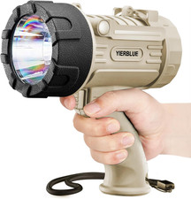 Rechargeable Spotlight Flashlight with 2000000 High Lumen LED, IP67 Waterproof L