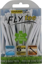 Champ Golf 2 3/4 Zarma Fly Tee White Golf Tees New