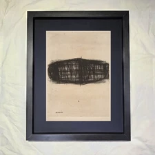 Arnulf Rainer "Tomb Figure" CUSTOM FRAMED Art