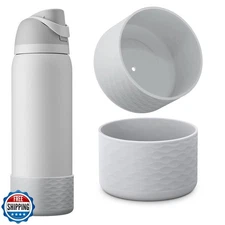 2 PCS Silicone Water Bottle Boot for Owala, Anti-Slip Protective Sleeve for F