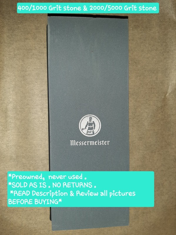 Messermeister COMBO SHARPENING / POLISHING STONE KIT - 400/1000 & 2000/5000 Grit