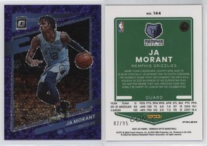 2021-22 Panini Donruss Optic Fast Break Purple Prizm /95 Ja Morant #144
