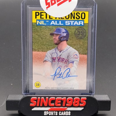 2021 Topps 1986 PETE ALONSO Auto 1/1 Platinum 35th Anniversary Orioles Mets