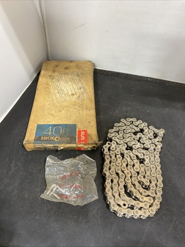 HKK 40R Neptune Roller Chain 6ft 1/2"-Pitch Single Strand Nickel Plate