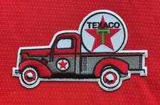 TEXACO FUEL PICKUP TRUCK MOTOR OIL GASOLINE RACING CAR BADGE IRON SEW ON PATCH
