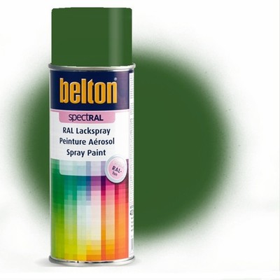  7,50L   400 ml Belton SpectRAL Lackspray RAL6002 laubgrün  innen außen