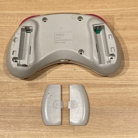Sega Saturn White Wireless Controller HSS-0116 + HSS-0126 Complete US SELLER