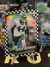 2025 Panini Prizm Jamien Sherwood #221 Checkerboard Prizm SP Jets