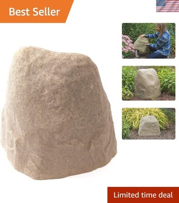 Durable Sandstone Effect Landscape Rock   Anchoring Stakes Included (Small Size)