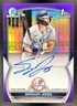2023 Bowman Spencer Jones Chrome Auto Purple Refractor 1st #/250 Yankees