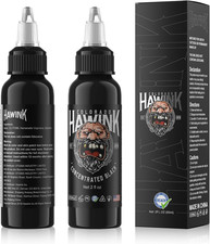 Pure Black Tattoo Ink 2Oz 60Ml Vegan-Friendly Pigment USA Standard