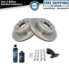 Rear Brake Rotor & Premium Ceramic Pad Kit w/Chemicals for Nissan 350Z G35