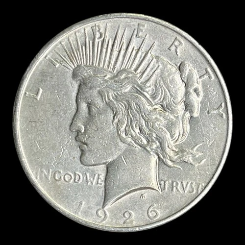 1926-D Peace Silver Dollar, AU+