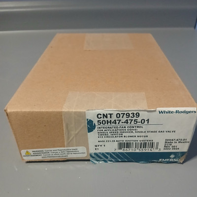 White-Rodgers Integrated Fan Control CNT07939 50H47-475-01 120V 6A