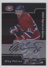 2001-02 ITG Be A Player Signature Series Auto Oleg Petrov #063 Auto 2d8