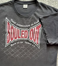 Vintage 2009 Souled Out TapOut UFC Parody T-shirt Sz Large