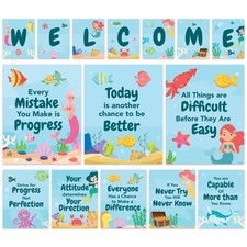 Decorably 15 Ocean Themed Classroom Decor, Un...