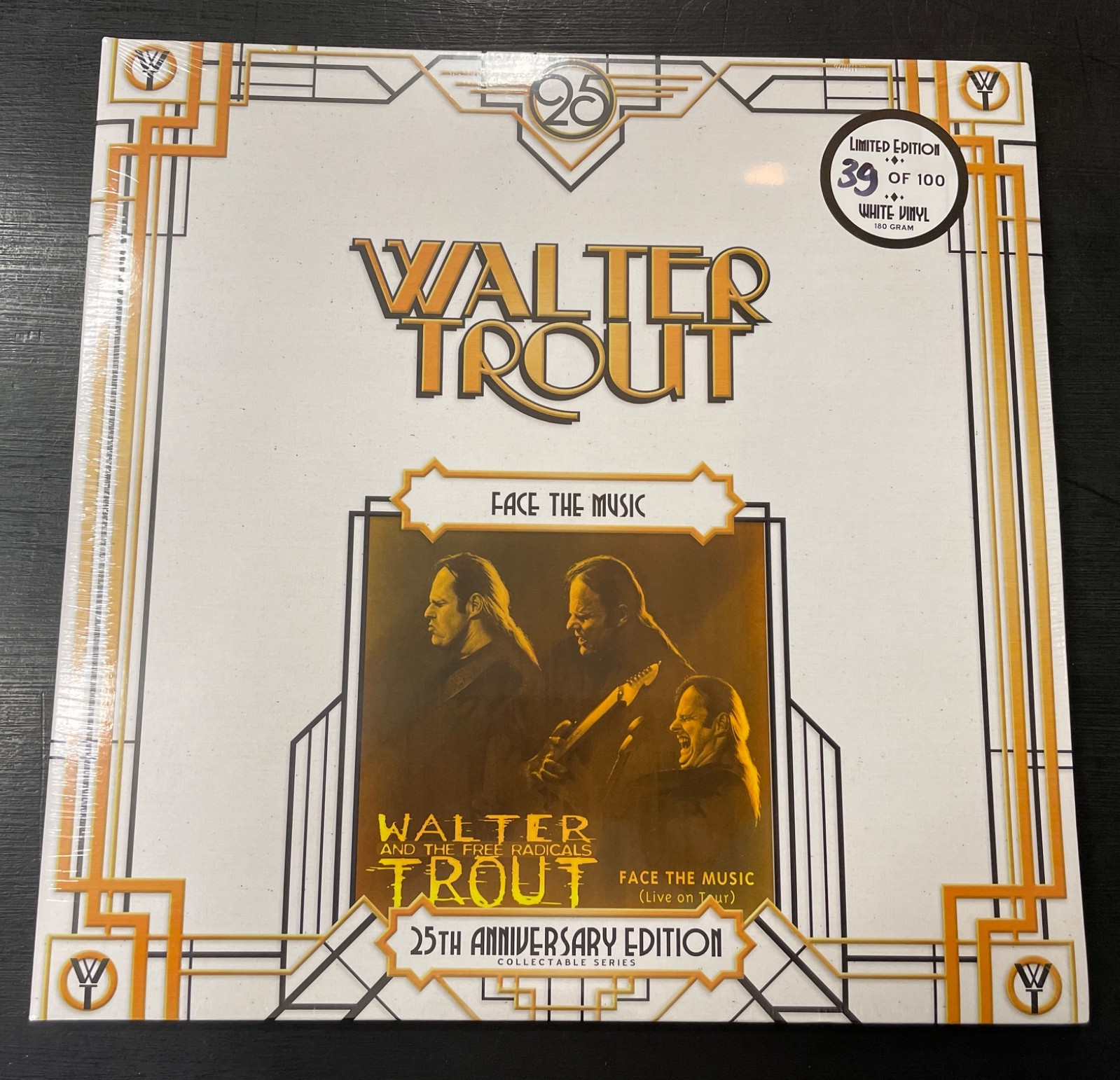 WALTER TROUT - Face the music - 25th Anniv. 100 ONLY WHITE 2XLP *SEALED*