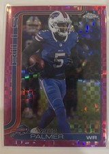 2025 Topps Chrome #31 Joshua Palmer Hot Pink X-Fractor Buffalo Bills