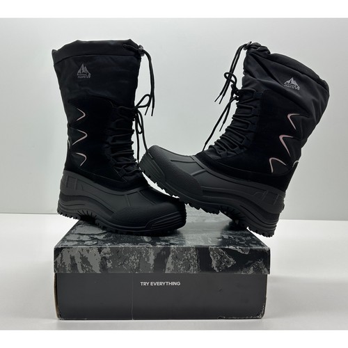 Norti V8 Herren Bergsteiger Schneestiefel schwarz Größe 12 neu im Karton #08S