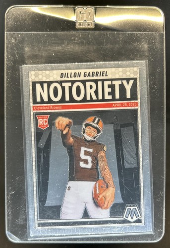 2025 Panini Mosaic Dillon Gabriel Notoriety RC Rookie #19 Browns