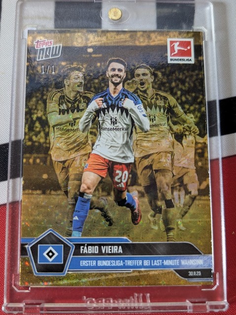 2025-26 Topps Now Bundesliga Superfractor 1/1 #71 Fabio Vieira Foilfractor HSV