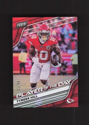 2020 Panini Player of the Day Tango #16 Tyreek Hill Kansas City Chiefs #/99
