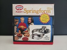 Dr. Oetker Małe formy do pieczenia Vintage Mała forma do skakania Ciasto Zestaw lata 70. Oryginalne opakowanie