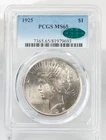 Certified PCGS & CAC MS65 1925 Peace Dollar Silver $1