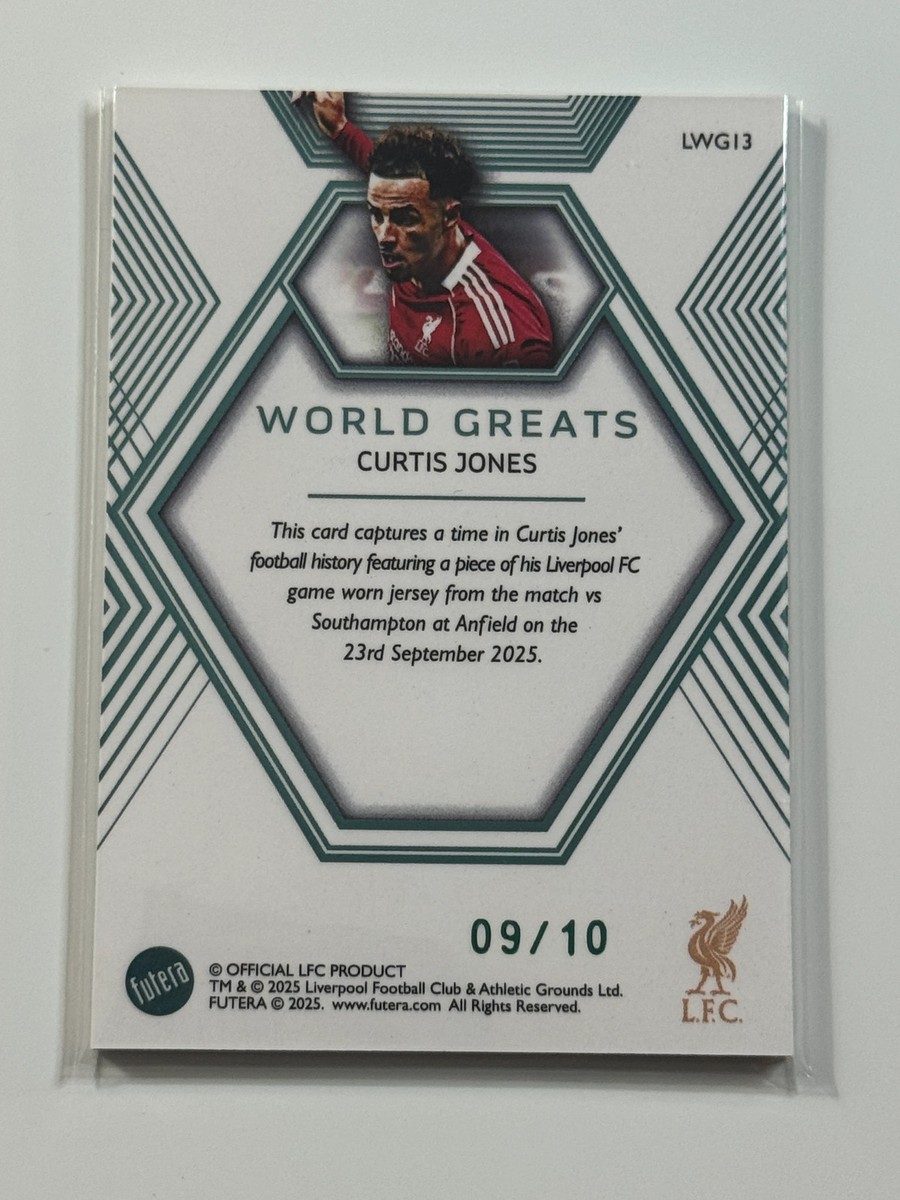 2025-26 Futera Platinum Liverpool World Greats Relic Green #13