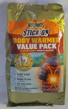 Hot Hands 8 Stick-On Body Warmers Value Pack ~ New