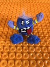Silly Slammers Plush Bean Bag Monster Purple Stripes 1998