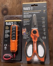 KLEIN TOOLS AC/DC Voltage Tester 7 Cable Stripping Electrician Scissors NEW
