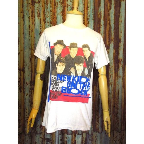 80s NEW KIDS ON THE BLOCK Hangin' Tough Tour T-shirt 1980s vintage concert t-shirt, vintage, single stitch, B+ condition