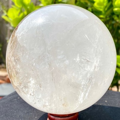 2.85LB  Natural white crystal transparent quartz crystal ball spiritual energy