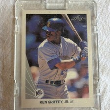 Leaf Ken Griffey Jr. Seattle Mariners MLB Baseball Card #245 1990 Vintage